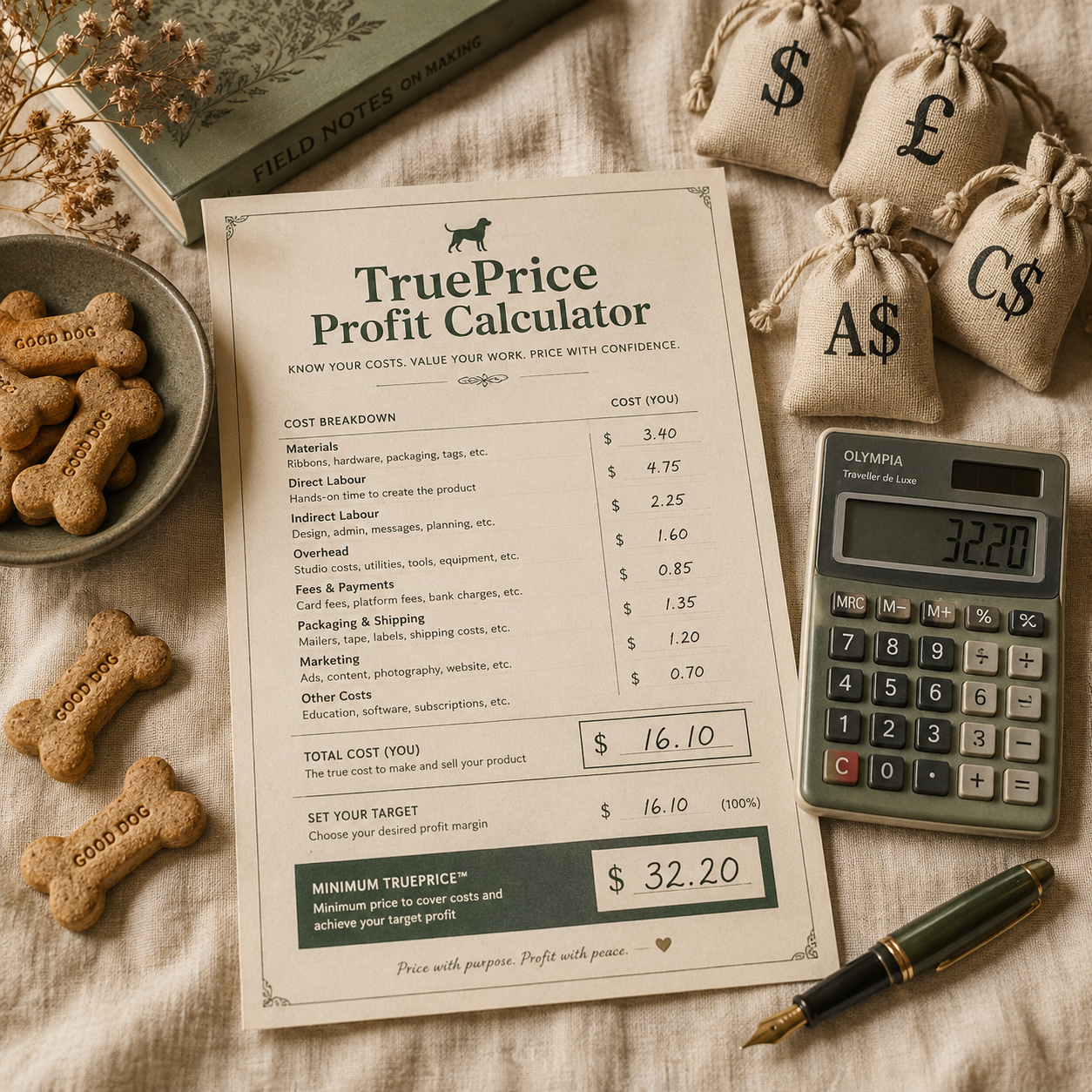 TruePrice 수익 계산 시트